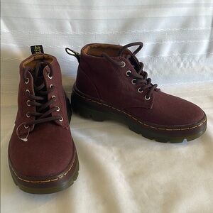 Dr. Martens men Size 4  women size: 5 Bonny" Ox Blood Color- Mid Boots